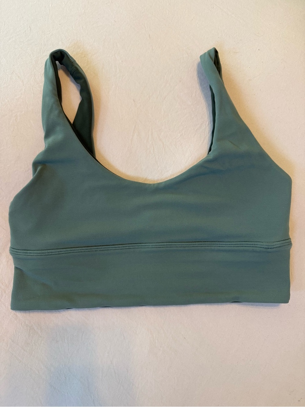 lululemon two tone Green Scoop Neck Sports Bra reversible